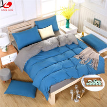 Load image into Gallery viewer, Dark Blue Bed Linen Set