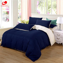 Load image into Gallery viewer, Dark Blue Bed Linen Set