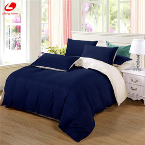 Dark Blue Bed Linen Set