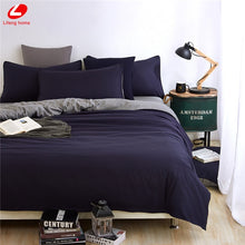 Load image into Gallery viewer, Dark Blue Bed Linen Set