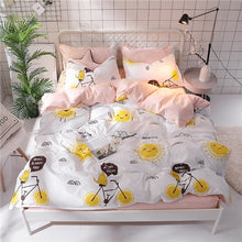 Load image into Gallery viewer, Pink Floral Bed Linen Set