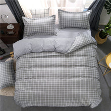 Load image into Gallery viewer, Grey Geometric Bed Linen Set