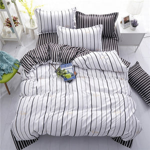 Grey Geometric Bed Linen Set