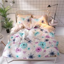 Load image into Gallery viewer, Blue Pink Bed Linen Set