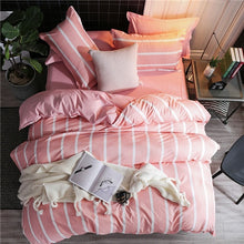 Load image into Gallery viewer, Blue Pink Bed Linen Set
