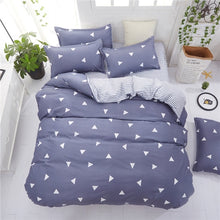 Load image into Gallery viewer, Grey Geometric Bed Linen Set
