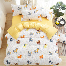 Load image into Gallery viewer, Gray Floral Bed Linen Set