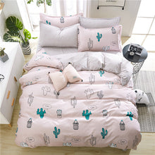 Load image into Gallery viewer, Gray Floral Bed Linen Set