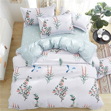 Load image into Gallery viewer, Gray Floral Bed Linen Set
