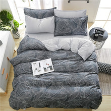 Load image into Gallery viewer, Gray Floral Bed Linen Set